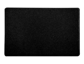 Tapete Capacho Vinil Silver 60X90cm Preto Kapazi