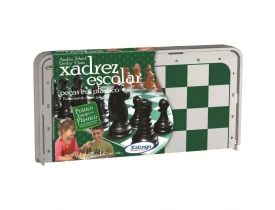 Jogo de Xadrez Escolar Plástico Xalingo
