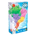 Quebra-Cabeça 200 peças Mapa do Brasil Grow
