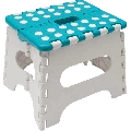Banqueta Multiuso Dobrável Azul Buba