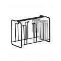 Suporte para 6 Copos Preto Fosco Future