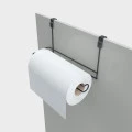 Porta Papel Toalha De Armário 10x13x23cm Black Stolf