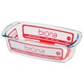 Assadeira de Vidro Retangular com Alça 1,8 litros 14X27cm Oxford 