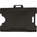 Porta Crachá Preto com 10 unidades Kit