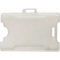 Porta Crachá Transparente com 10 unidades Kit