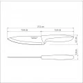 Faca para Carne 6'' Inox Plenus Tramontina
