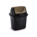 Lixeira Ecoblack Basculante 6,5 litros 18X23X29cm Plasútil