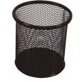 Porta Lápis Redondo Aramado Preto Kit 9x9x10cm