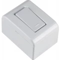 Caixa de Sobrepor com 1 Interruptor Simples 10A LixFlex Branca Tramontina