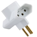 Plugue T 2P+T 10A Branco Tramontina