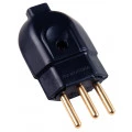 Plugue Macho 2P+T 10A Preto Tramontina