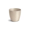 Cachepô Elegance Redondo 02 Travertino Nutriplast