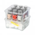 Cesta Organizadora Empilhável 6x13x13cm Transparente Sanremo
