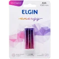 Pilha Recarregável AAA 1000mAh Elgin