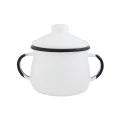 Açucareiro 8 Esmaltado 380ml Branco Ewel