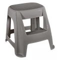 Banqueta Escada Plastica Cinza Primafer