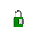 Cadeado 25mm com Segredo Verde Stam