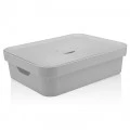 Caixa Organizadora Cube com Tampa Ou Martiplast GD 45x35,5x13cm Branca CC550