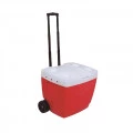 Caixa Térmica 42 litros com Roda e Alça Retrátil Vermelha 43X46X51 Mor
