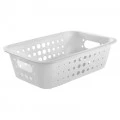 Cesta Organizadora Baixa Ou Martiplast MD 29x19,5x8,5cm Branca CO420