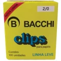 Clips 2/0 Galvanizado com 100 unidades Bacchi