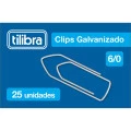 Clips 6/0 Galvanizado com 25 unidades Tilibra