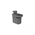 Dispenser para Detergente e Organizador de Pia Trium 650ml Chumbo Ou Martiplast