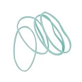 Elástico Colorido Aqua-Bag com 160 unidades Tilibra