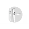 Fechadura Popline Reta de Banheiro Cromado ESP26 Soprano