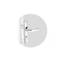 Fechadura Popline Reta Externa Cromado ESP15 Soprano