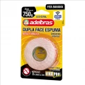 Fita Dupla Face Espuma Banana Fixa Pro 12mm X 2 metros Adelbras