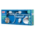 Kit de Acessórios para Banheiro 5 Peças Lavello Branco Herc