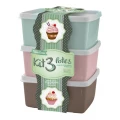 Kit 3 Potes 500ml Candy Color Plasvale