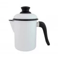 Leiteira 10 Esmaltado 900ml Branco Ewel