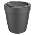 Lixeira Vitra Basculante 5 litros Preta 21X21X22cm Ou Martiplast