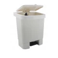 Lixeira de Pedal 25 litros Branca 32X43X51cm Dellaplast