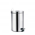 Lixeira de Pedal Ágata 12 litros Inox 25X32X39cm Mor