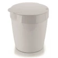 Lixeira Infinity 5 litros Branca 20X20X23cm Ou Martiplast