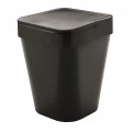 Lixeira Izzy 5 litros Preta 19X20X25cm Ou Martiplast