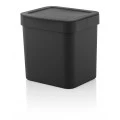 Lixeira Trium 2,5 litros Preta 15X17X17cm Ou Martiplast