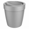 Lixeira Vitra Basculante 5 litros Chumbo 21X21X22cm Ou Martiplast