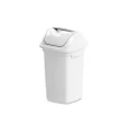 Lixeira Basculante 14 litros Branca 24X24x43cm Plasvale