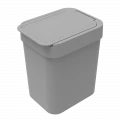 Lixeira 2,5 litros Cinza 12X16X18cm Soprano