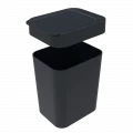 Lixeira 2,5 litros Preta 12X16X18cm Soprano