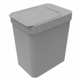 Lixeira 5 litros Cinza 16X22X25cm Soprano