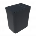 Lixeira 5 litros Preta 16X22X25cm Soprano