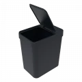 Lixeira 5 litros Preta 16X22X25cm Soprano