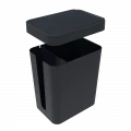 Lixeira 5 litros Preta 16X22X25cm Soprano