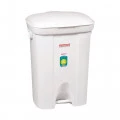 Lixeira Retangular de Pedal 36 litros Branca 34X38X54cm Sanremo