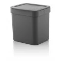 Lixeira Trium 2,5 litros Chumbo 15X17X17cm Ou Martiplast